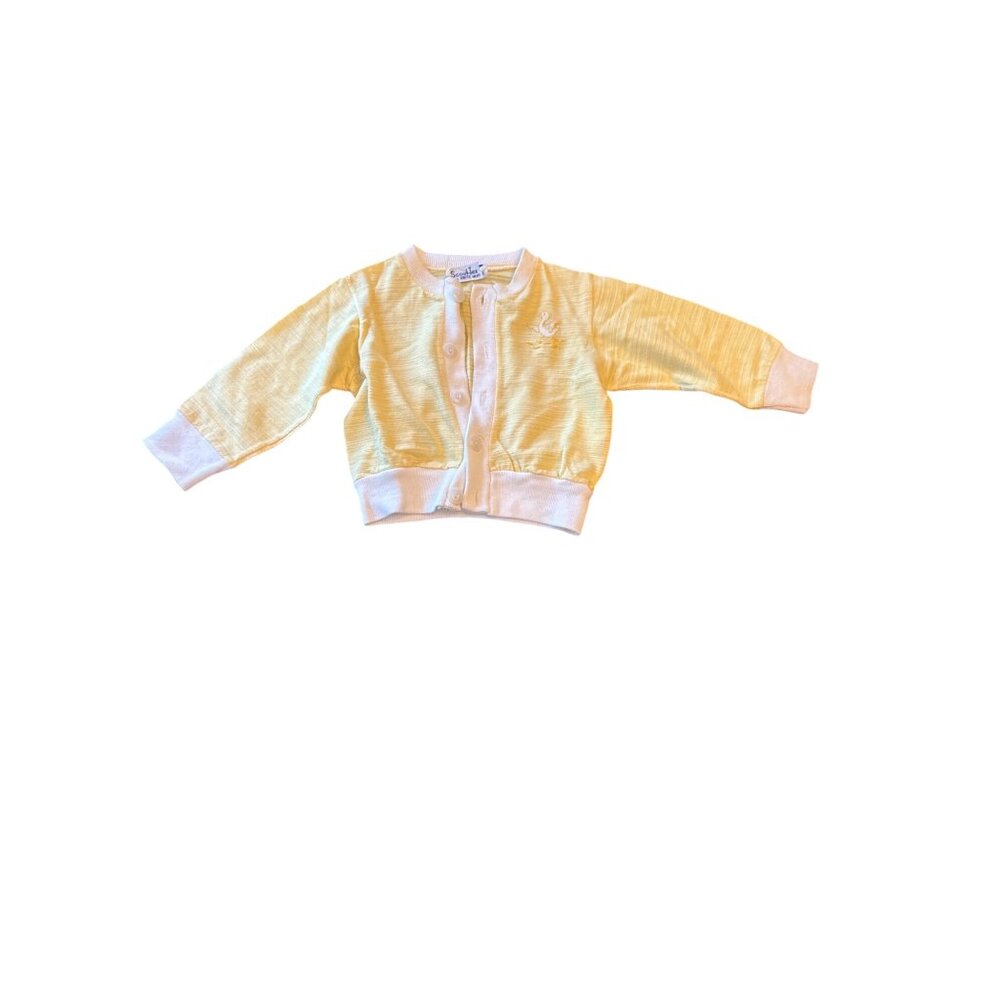 Vintage Scout-Tex Baby Cardigan Yellow Duck Embroidery Small‎